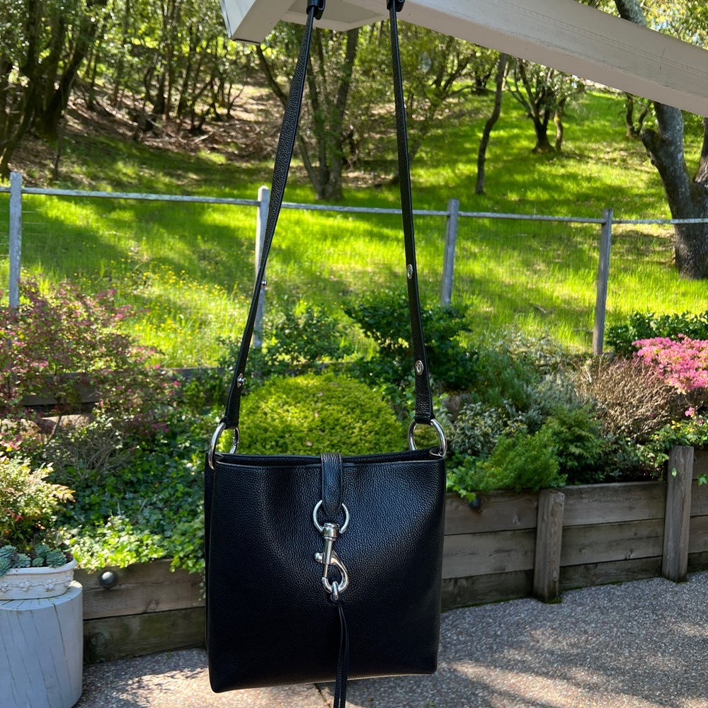 Rebecca Minkoff Black Crossbody Bag with Silver Hardware